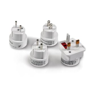 Netzteil Adapter-Set von Standard EU auf UK/US/AUS/CH