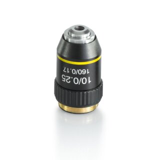 Mikroskopobjektiv Achromatisches Objektiv, 10 x /0,25 W.D. (6,5 mm)