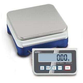 Max 10000 g (10 kg)| d= 0,1 g | Wägeplatte 165 mm x 165 mm